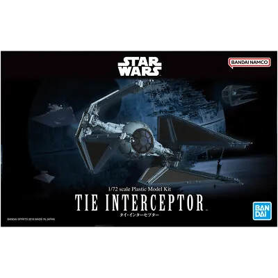 Buy Bandai Star Wars Model Kit TIE Interceptor 01212 Scale 1/72 • 51.10£