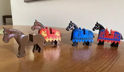 Buy Vintage Lego Castle Knights Horses Bundle - With Saddles And Accessories. • 60£