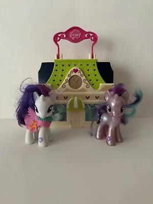 Buy My Little Pony G4 Starlight Glimmer And Rarity Dress Shop Playset Bundle • 18.99£