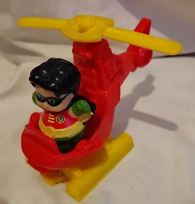 Buy Fisher Price Little People Robin And Helicopter Super Hero • 12.50£