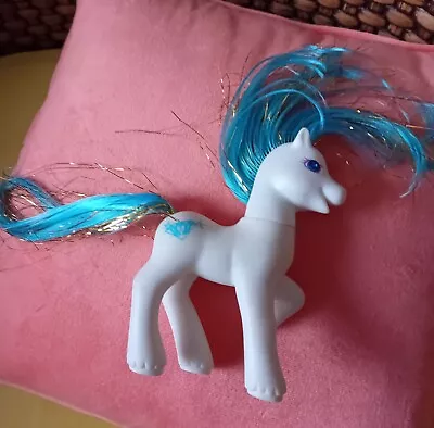 Buy My Little Pony G2 ~ Princess Sapphire ~ White, Blue Glitter Hair ~ Vintage 1997 • 0.99£