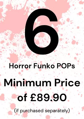 Buy Funko POP Mystery Box Random 6 Genuine Horror Funko POP With Protectors • 54.99£