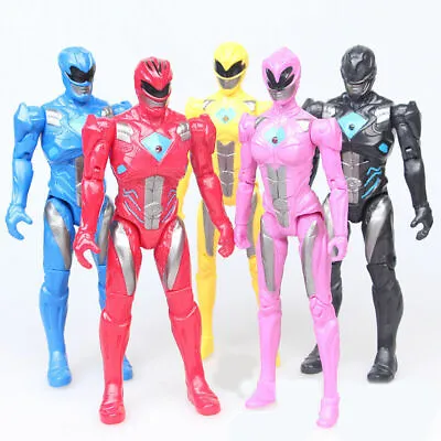 Buy 5pcs Power Rangers Superhero Kids Action Figure Display Doll Play Toy 6.7'' Gift • 13.29£