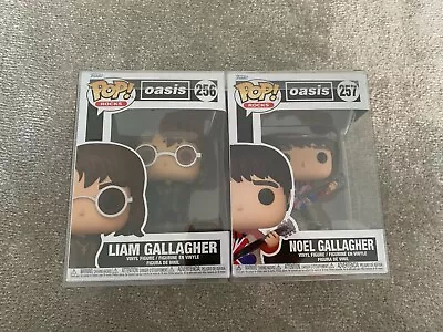 Buy Oasis BRAND NEW Funko Pop Vinyl Liam Gallagher Noel Gallagher W Dual Protector • 20£