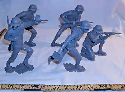 Buy Marx German Wwii Soldier Figures 6  1964 Lot Of 5 • 33.07£