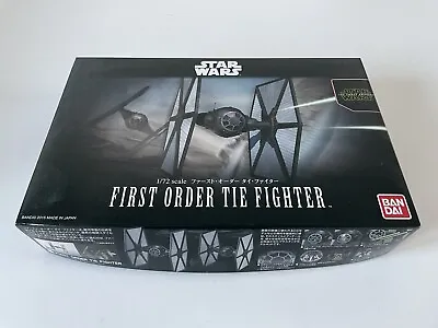 Buy Bandai Star Wars First Order Tie Fighter 1/72 • 45£