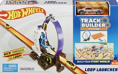 Buy Hot Wheels Track Builder System Loop Launcher New DMH51 COMPLETE WITH CAR • 29.99£