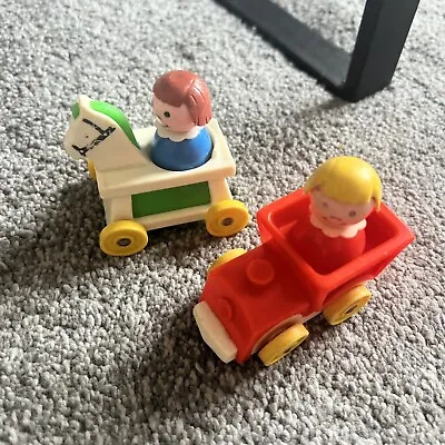 Buy Fisher Price Little People Nursery Group With Ride-On Train & Horse Vintage❤️ • 9.99£