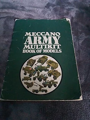 Buy Vintage 1975 Meccano Army Multikit Book Of Models • 8.25£