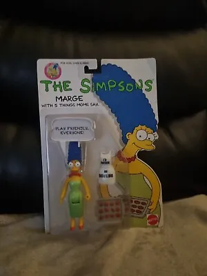 Buy Vintage The Simpsons Marge Simpson Action Figure Mattel 1990 Original Sealed • 25£