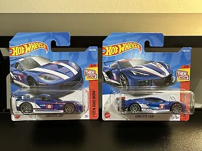 Buy Hot Wheels - CORVETTE C6R 2022 - Then And Now 233/250 Short Card 6/10 2 Cars • 9.99£