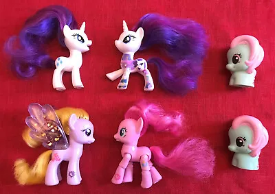 Buy MLP Toy Figure Bundle: Lily Blossom, 2 Rarity, Articulated Pinkie Pie & 2 Minty. • 12£