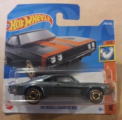 Buy New Hot Wheels '69 Dodge Charger 500 Muscle Mania 3/10 #209/250 New And Sealed • 4.45£