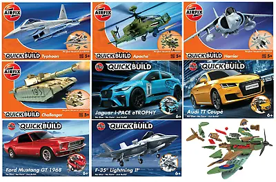 Buy Airfix Quickbuild Brick Build Sets, Aircraft, Ford, Jeep, Mustang, Spitfire • 16.99£