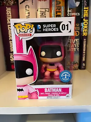 Buy Funko POP Heroes Figure : DC Super Heroes #01 Batman [Pink] Underground Toys EXC • 20£