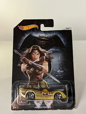 Buy Hot Wheels Wonder Woman Power Pistons DC Batman V Superman 6/7 Long Card Diecast • 8.99£