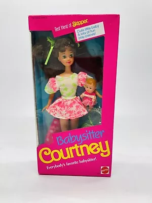 Buy 1990 Barbie Babysitter Courtney Made In Malay NRFB • 214.43£