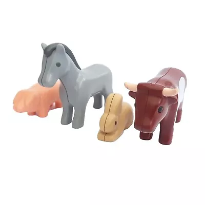 Buy Playmobil 123 Animals Bundle Horse-Pig-Cow-Rabbit • 9.99£