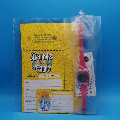 Buy Barbie Watch Vintage Mattel Pink Fun Club Promo Card Watch • 16.84£