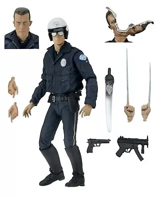 Buy NECA Collectible Ultimate T-1000 Motorcycle Cop Terminator 7  Scale Action Figur • 43.39£