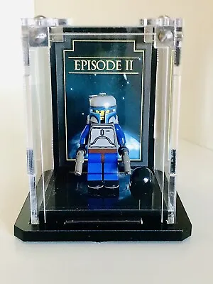 Buy Lego Star Wars Jango Fett + Head Piece Sw0053 From Set 7153 With Display Case • 350£