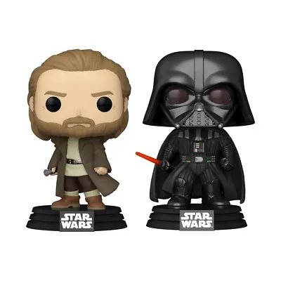 Buy Funko Pop Star Wars Obi-Wan Kenobi & Darth Vader Metallic New In Box • 25£
