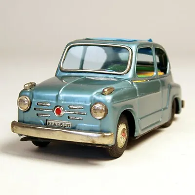 Buy Bandai Tinplate Toy Friction Car Fiat600 17cm Long Made In Japan • 358.83£