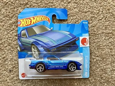 Buy Hot Wheels Mazda RX-7 J-Imports. Blue. 1/10 1:64. 2022. Brand New And Sealed • 2.90£