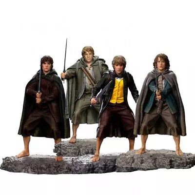 Buy Lotr Lord Of The Rings Frodo Sam Merry Pippin Set Of 4 Iron Studios Sideshow • 521.48£