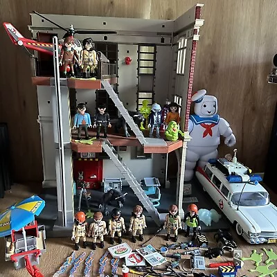 Buy Playmobil Huge Ghostbusters Bundle Joblot Firehouse Ecto 1 StayPuft & More • 84.99£