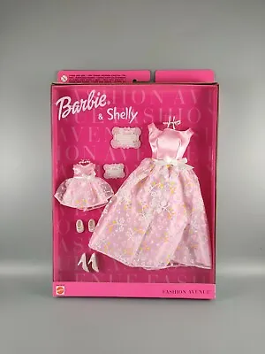 Buy Fashion Avenue Duo Outfits At The Ball Barbie & Shelly Pink Dresses Mattel 1999 • 47.99£