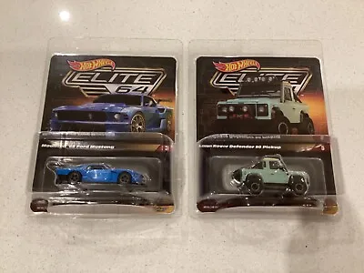 Buy Hot Wheels Elite 64 Land Rover Defender 90 And Ford Mustang NEW • 50£