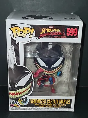 Buy Funko Pop! Movies: Spider-Man: Maximum Venom - Venomized Captain Marvel No 599 • 14.95£