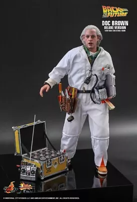 Buy Hot Toys Back To The Future Doc Brown Deluxe 1/6 Figure MMS610 1985 • 335£