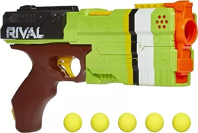 Buy Nerf Rival Kronos XVIII-500 Blaster, Breech-Load, 5 Rival Rounds, Spring Action • 15.99£