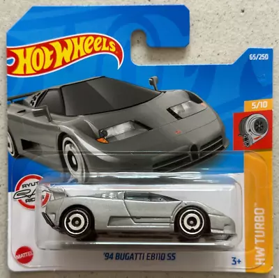 Buy 2022 Hot Wheels 94 BUGATTI EB110 SS HW Turbo With Protector Veyron Chiron • 10.15£