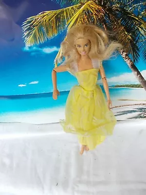 Buy Barbie Doll, With Yellow Dress, Long Blonde Hair • 17.22£