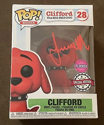 Buy Jack Whitehall SIGNED Funko Pop - Clifford The Big Red Dog Clifford Flocked • 99.99£