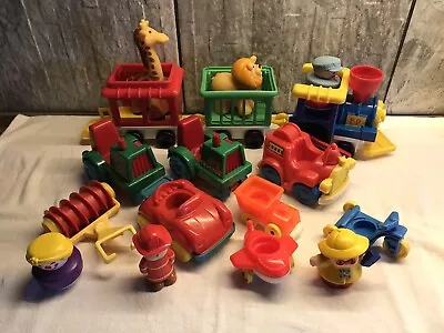 Buy Vintage 1990`s Fisher Price Circus Train With Figures , Animals & Other Vehicles • 7.99£