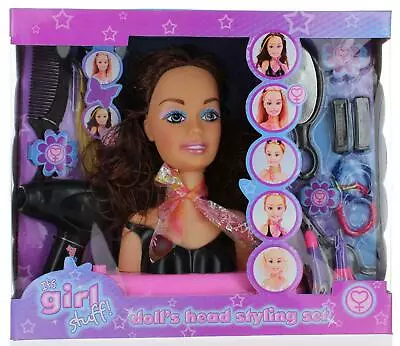 Buy Doll's Head Styling Hairdressing Model Playset - Ty202 Doll Hair Style Toy Set • 48.91£