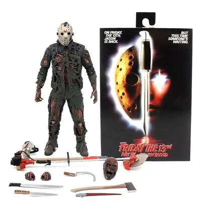 Buy NECA Horror Friday The 13th VII New Blood Jason 7  Action Figure Model Toy Gift • 30.99£
