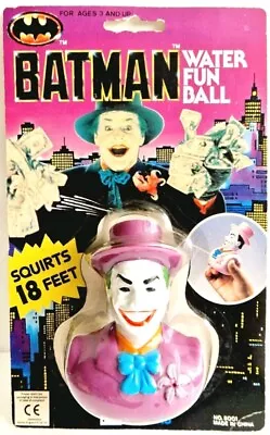Buy Vintage 1989 Kidworks Joker Batman Water Fun Ball MOC 80s • 35£