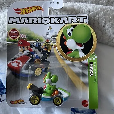 Buy Hot Wheels Mario Kart Green Yoshi Standard Kart Brand New • 12.50£