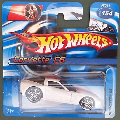 Buy Hot Wheels 2005 Corvette C6, White, Short Card. • 3.99£