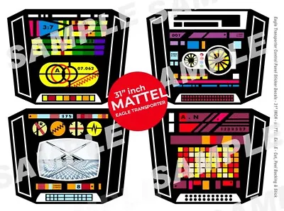 Buy Mattel - Space 1999 Eagle - Control Panel - Sticker Decals - 31  Mattel Models  • 13.95£