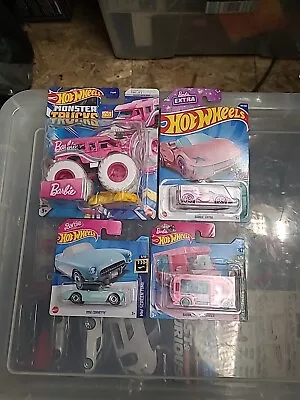 Buy Hot Wheels Barbie Cars X 4 • 20£