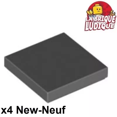 Buy LEGO 4x Tile Smoothplate 2x2 With Groove Dark Grey/Dark Bluish Gray 3068b NEW • 1.50£