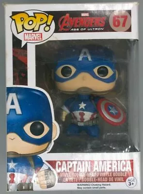 Buy Funko POP #67 Captain America -Marvel Avengers BOX DAMAGE - - Inc POP Protector • 15.99£