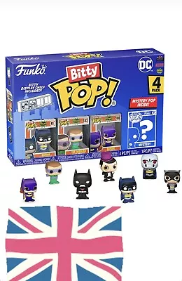 Buy Funko Bitty POP! DC Comics Batman 4-pack Vinyl Figures New • 12.99£
