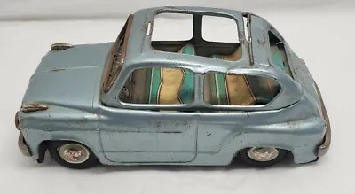Buy Bandai Tinplate Toy Friction Car Fiat600 17cm Long Made In Japan • 56.74£